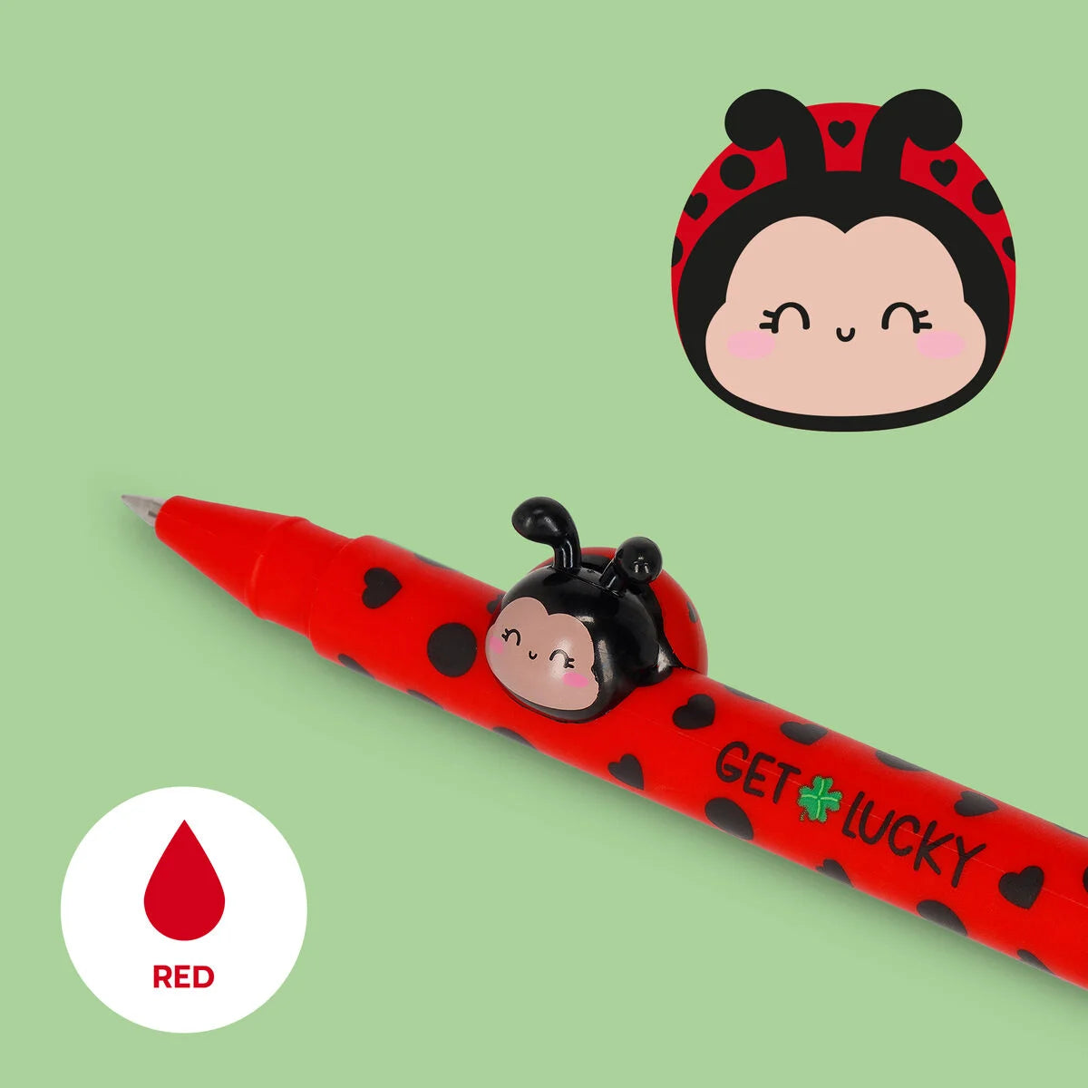 LEGAMI - Penna Gel Ladybug "Get Lucky" Lovely Friends