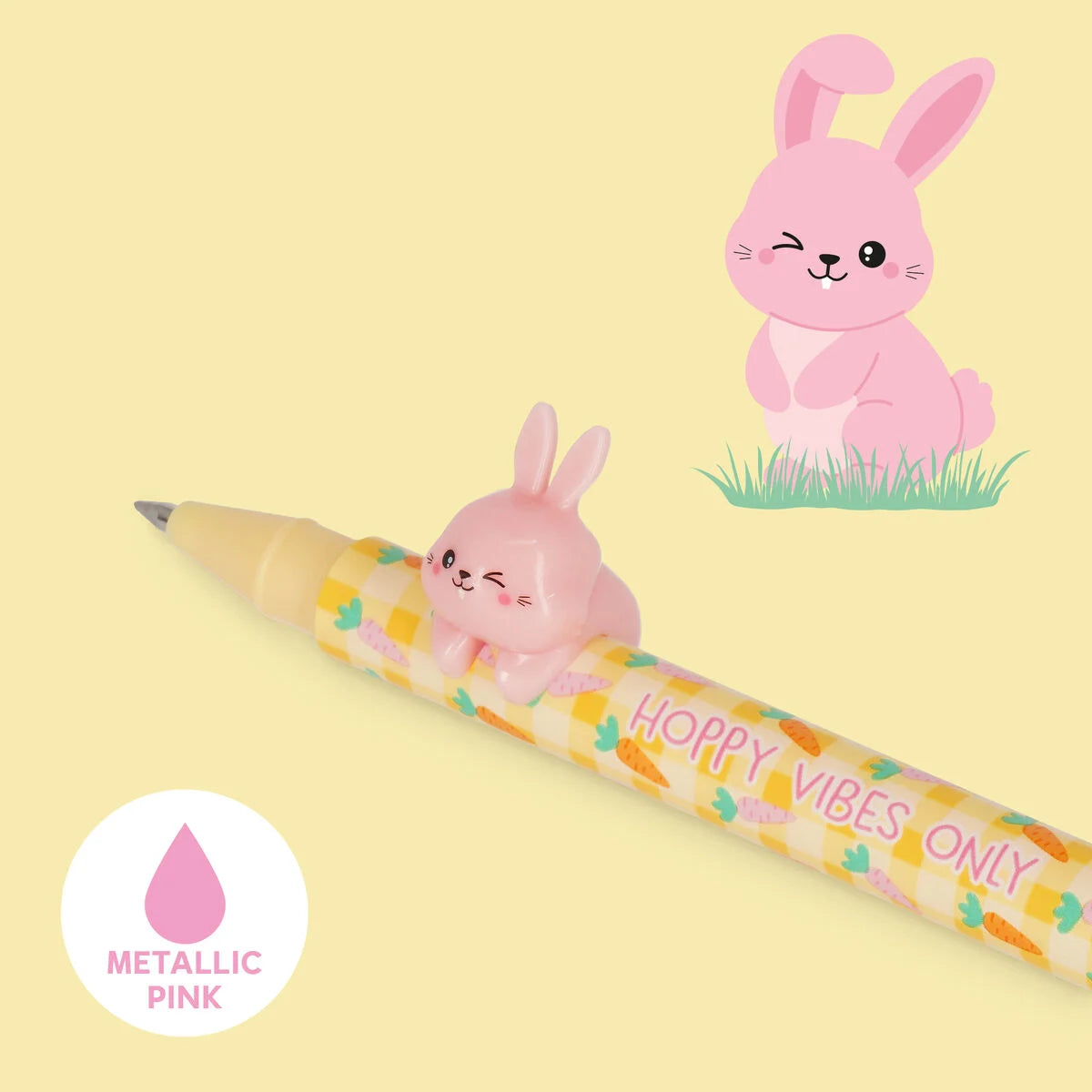 LEGAMI - Set di 2 Penne Gel Lovely Friends Hoppy Easter