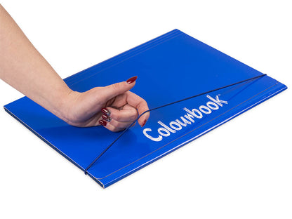 COLOURBOOK CARTELLINA CON ELASTICO A4 FLUO - Dorso Piatto Confezione Da 5 Pz Colori Assortiti