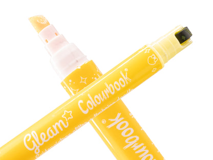 COLOURBOOK SET 3 EVIDENZIATORI GLEAM LILLA - Evidenziatori Glitterati Con Timbrino