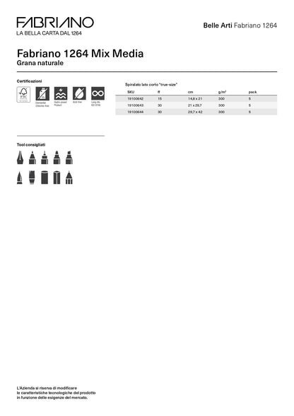 FABRIANO - Blocco 1264 Tecniche Miste