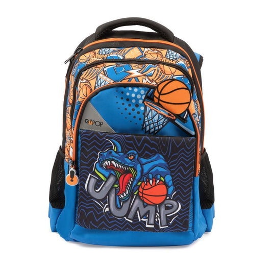 GO POP - Zaino Modello Slam Dunk 3 Scomparti