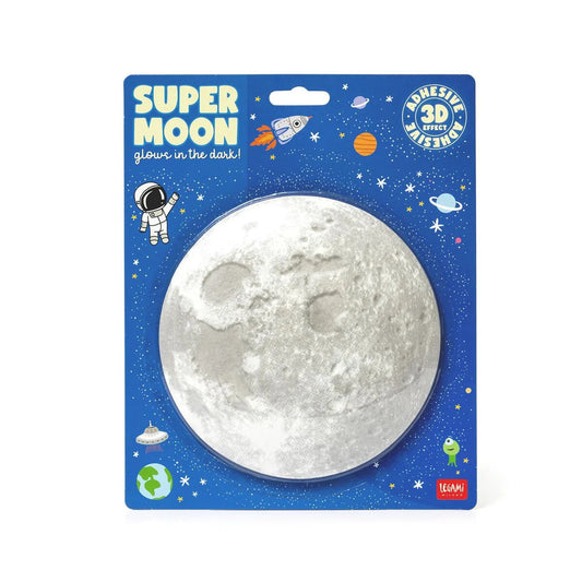 LEGAMI LUNA 3D FOSFORESCENTE ADESIVA