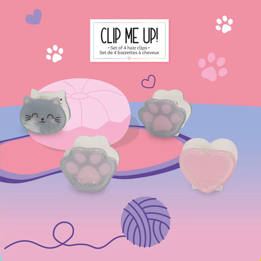 LEGAMI - Set di 4 Mini Mollette per Capelli Kitty Clip me up!