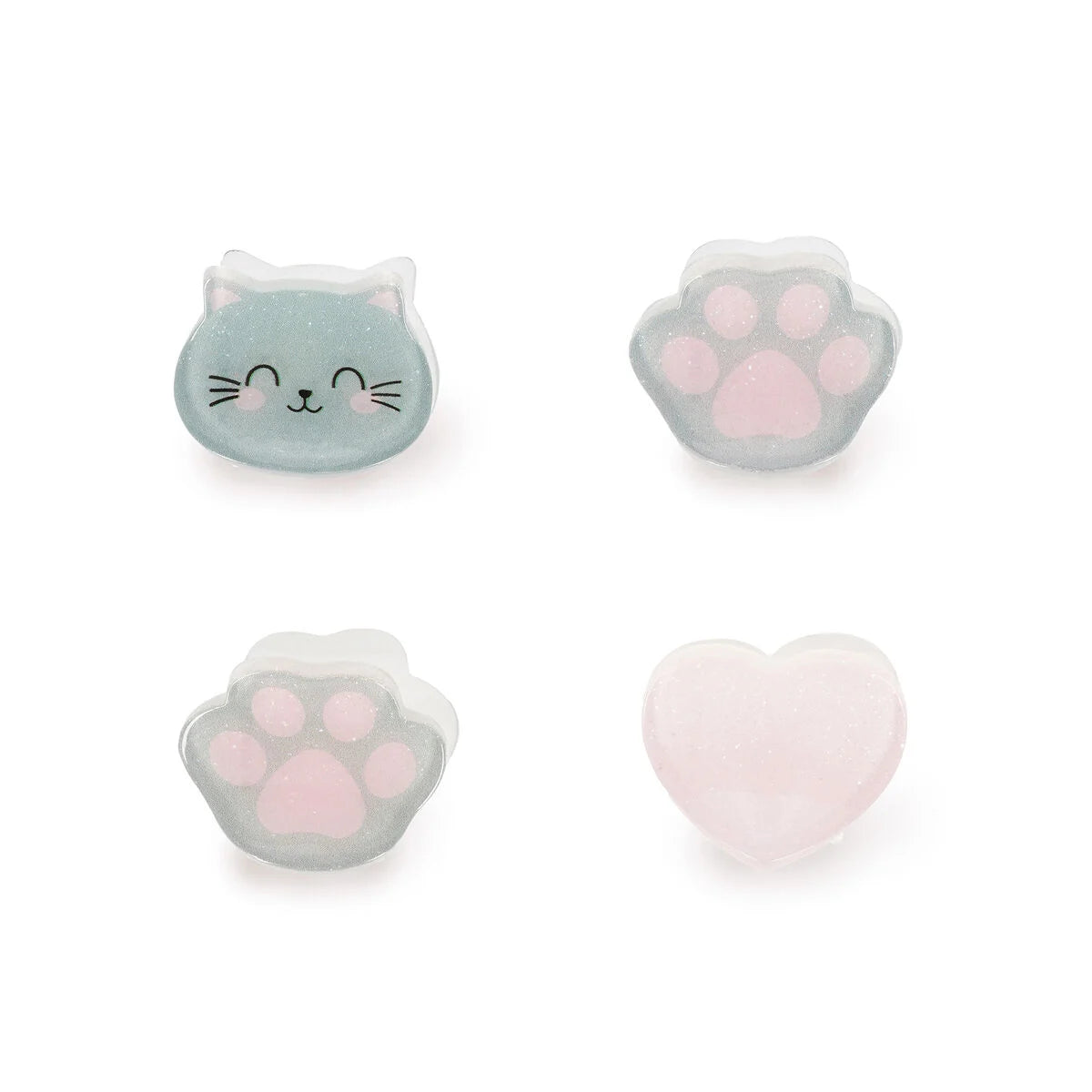 LEGAMI - Set di 4 Mini Mollette per Capelli Kitty Clip me up!