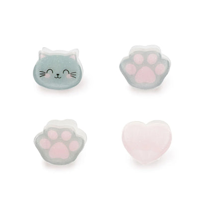 LEGAMI - Set di 4 Mini Mollette per Capelli Kitty Clip me up!