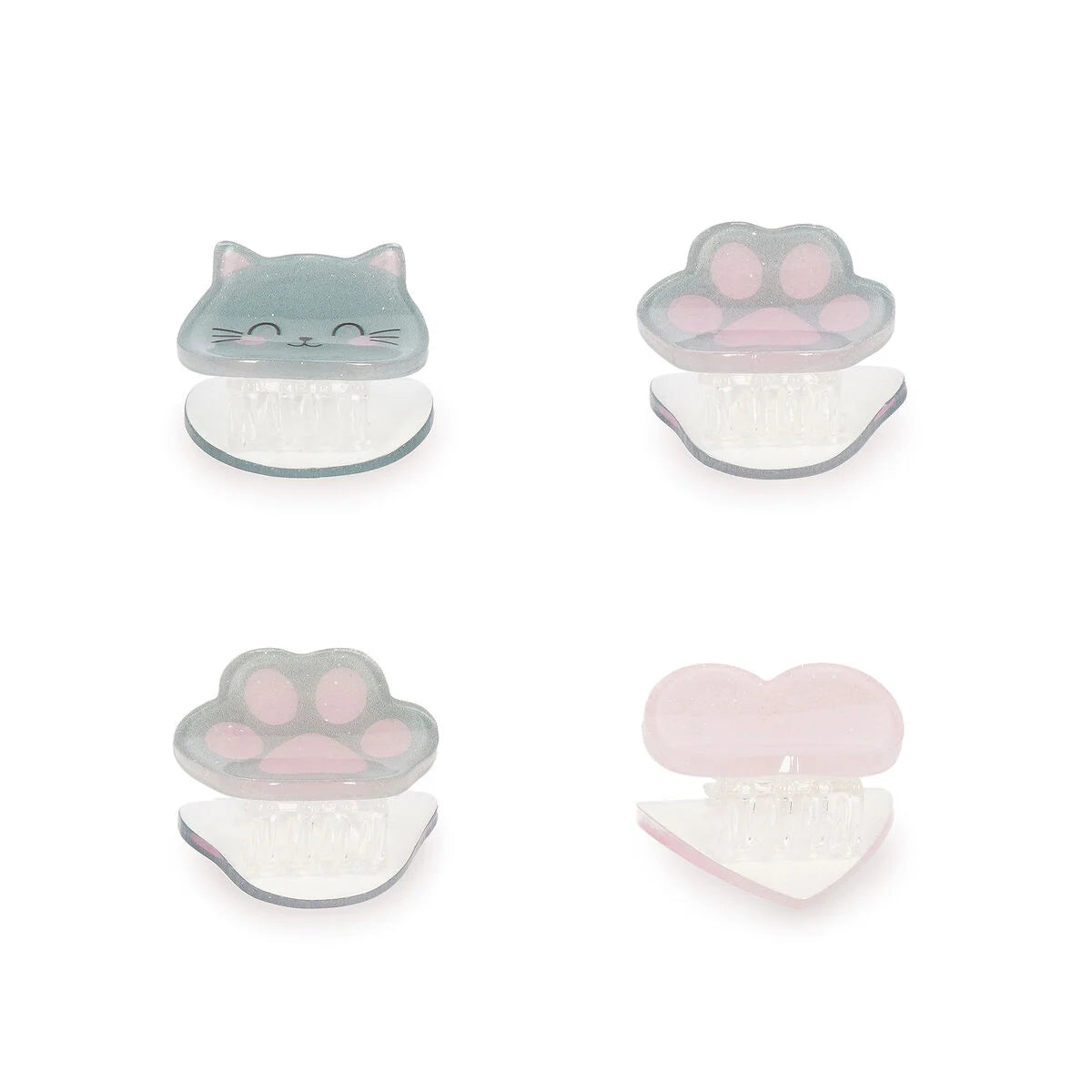 LEGAMI - Set di 4 Mini Mollette per Capelli Kitty Clip me up!