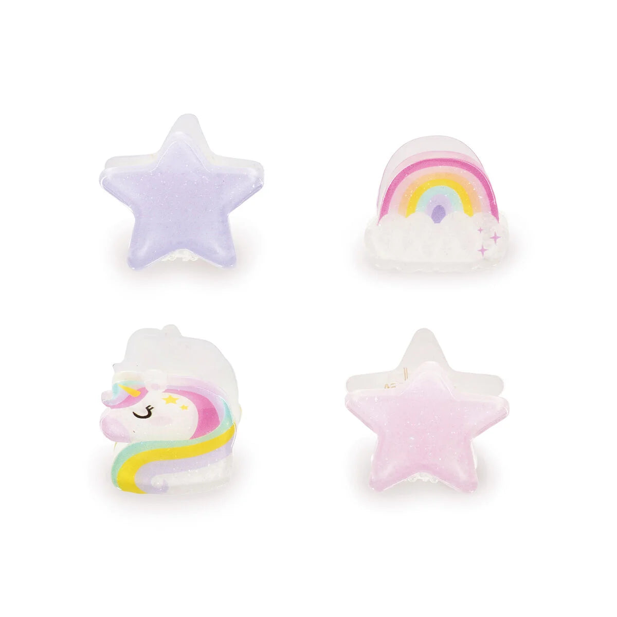 LEGAMI - Set di 4 Mini Mollette per Capelli Unicorn Clip me up!