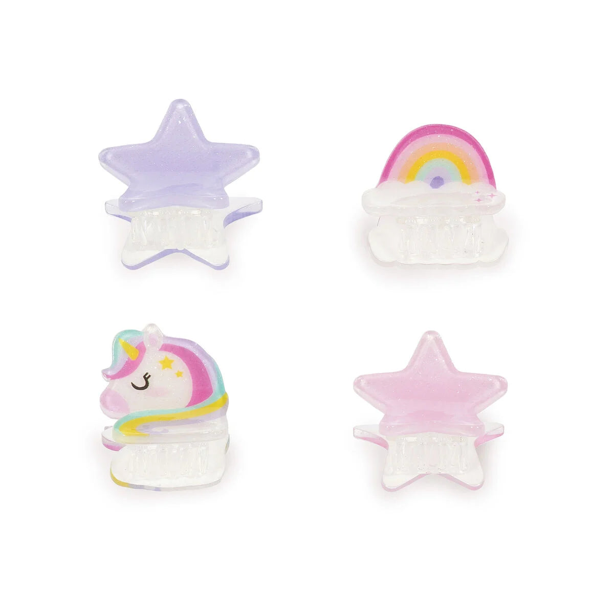 LEGAMI - Set di 4 Mini Mollette per Capelli Unicorn Clip me up!