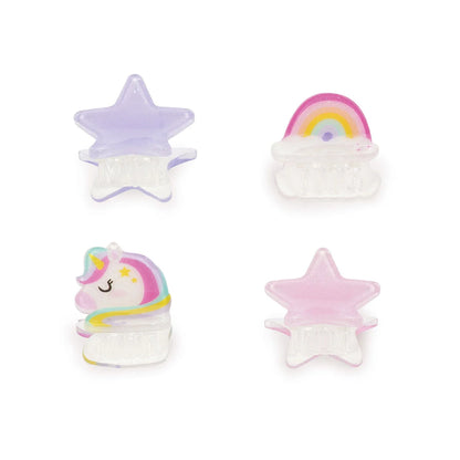 LEGAMI - Set di 4 Mini Mollette per Capelli Unicorn Clip me up!