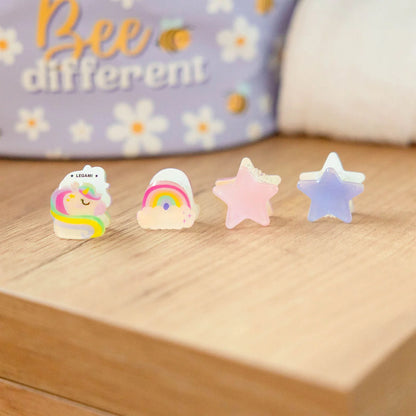 LEGAMI - Set di 4 Mini Mollette per Capelli Unicorn Clip me up!