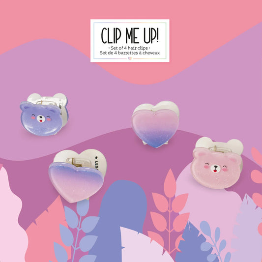 LEGAMI - Set di 4 Mini Mollette per Capelli Teddy Clip me up!