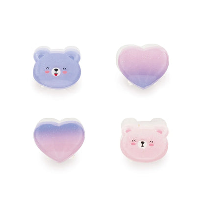 LEGAMI - Set di 4 Mini Mollette per Capelli Teddy Clip me up!