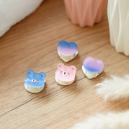 LEGAMI - Set di 4 Mini Mollette per Capelli Teddy Clip me up!