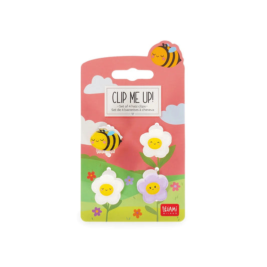 LEGAMI - Set di 4 Mini Mollette per Capelli Bee Clip me up!