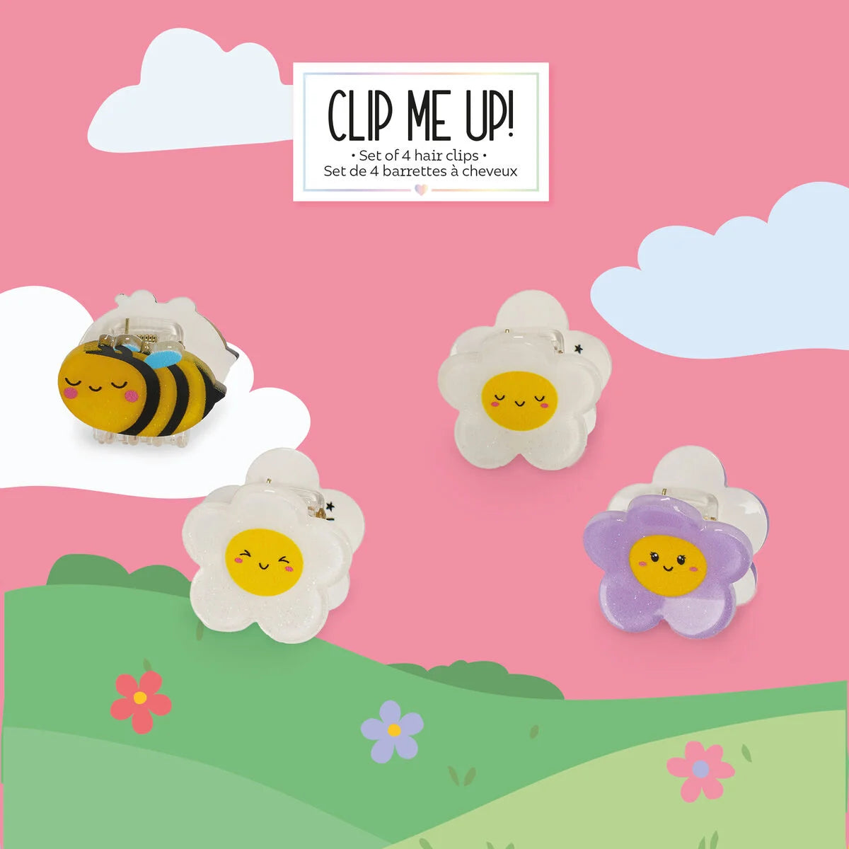 LEGAMI - Set di 4 Mini Mollette per Capelli Bee Clip me up!