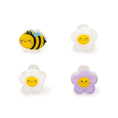 LEGAMI - Set di 4 Mini Mollette per Capelli Bee Clip me up!