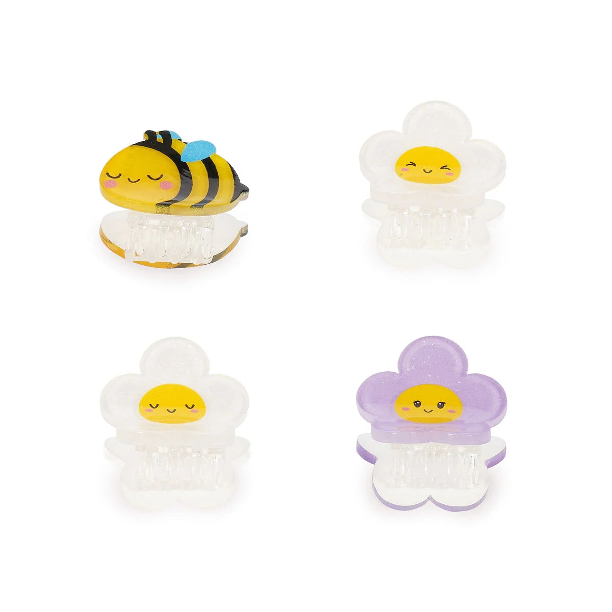LEGAMI - Set di 4 Mini Mollette per Capelli Bee Clip me up!