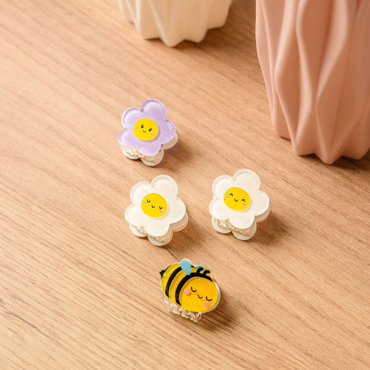 LEGAMI - Set di 4 Mini Mollette per Capelli Bee Clip me up!