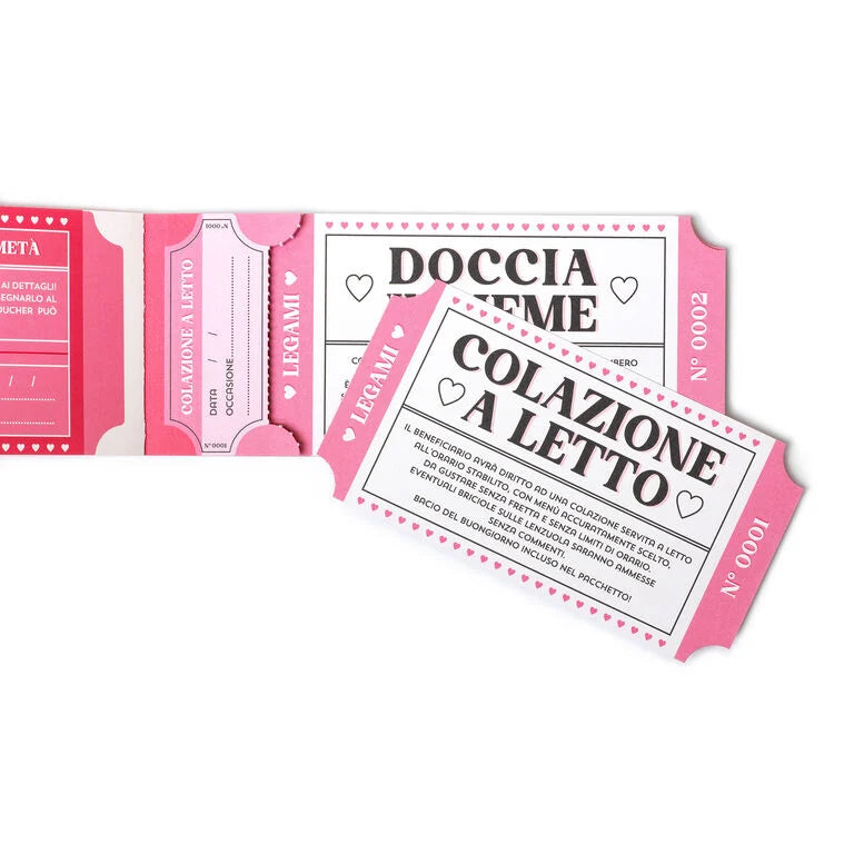 LEGAMI - Blocchetto da 24 Voucher Romantici