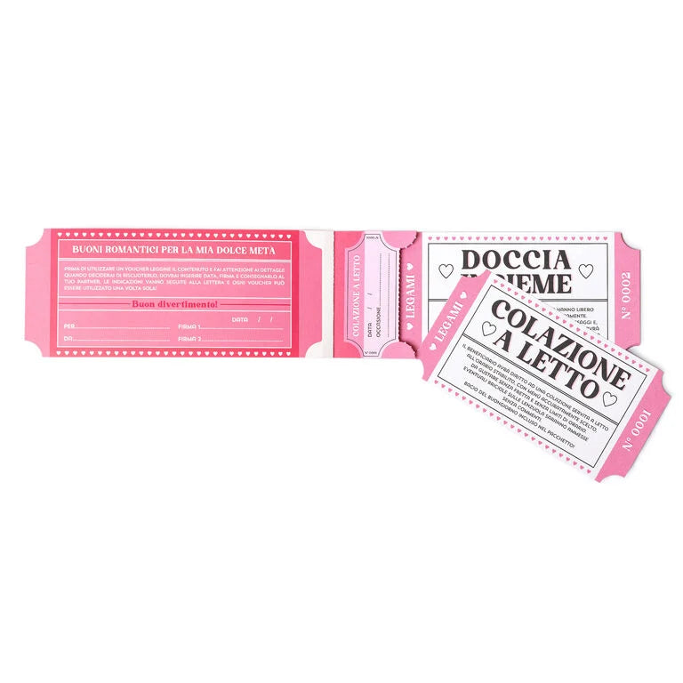 LEGAMI - Blocchetto da 24 Voucher Romantici