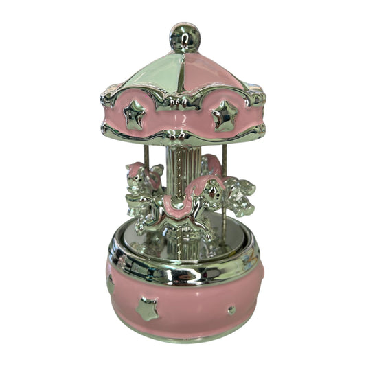 CARILLON GIOSTRA CON CAVALLI - Rosa Con Luci
