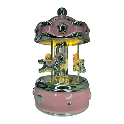 CARILLON GIOSTRA CON CAVALLI - Rosa Con Luci