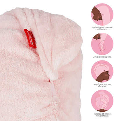 LEGAMI - Asciugamano per Capelli a Turbante Kitty Love My Hair