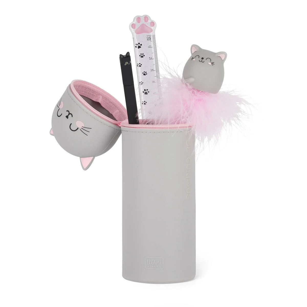 LEGAMI - Astuccio 2-in-1 in Silicone Kitty "Be Curious"