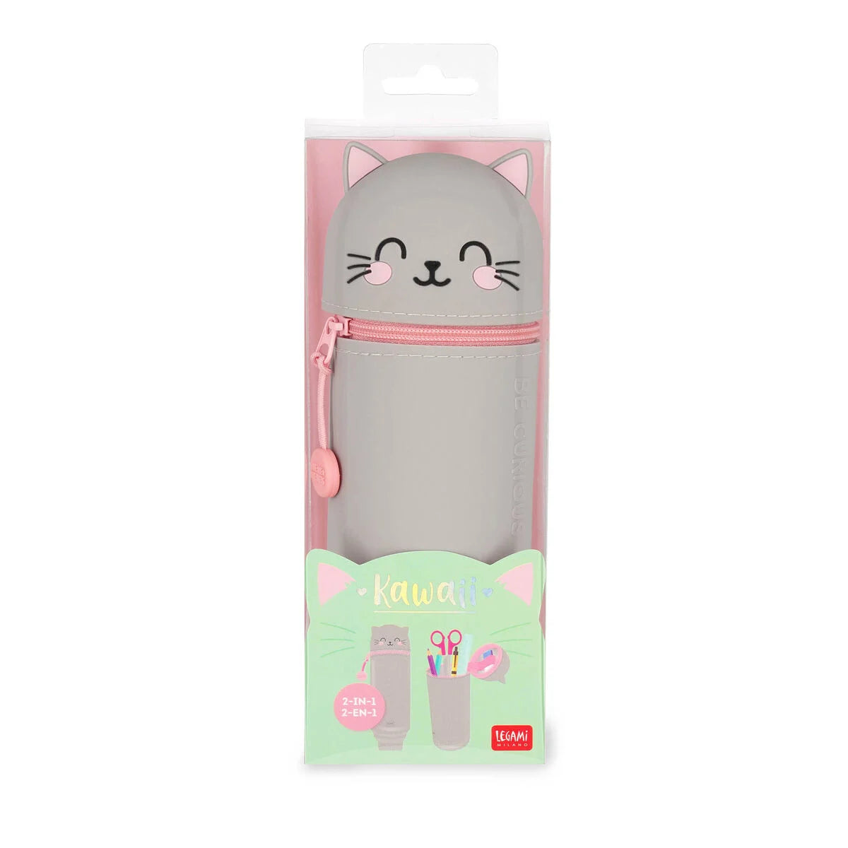 LEGAMI - Astuccio 2-in-1 in Silicone Kitty "Be Curious"