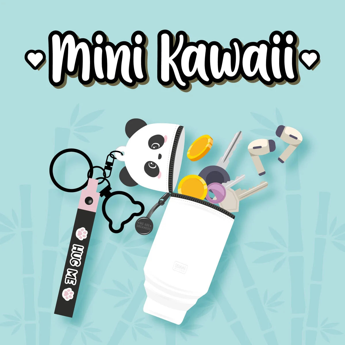LEGAMI - Portachiavi Panda Mini Kawaii