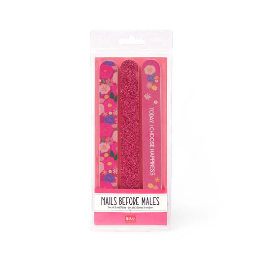 LEGAMI - Set di 3 Lime per Unghie Flowers Nails Before Males