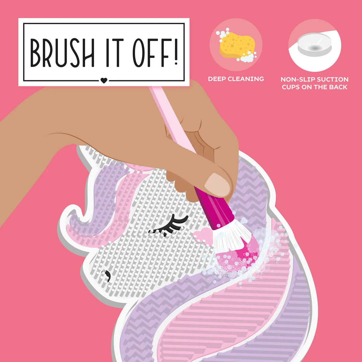 LEGAMI - Tappetino Pulisci Pennelli da Trucco Unicorn Brush it Off!