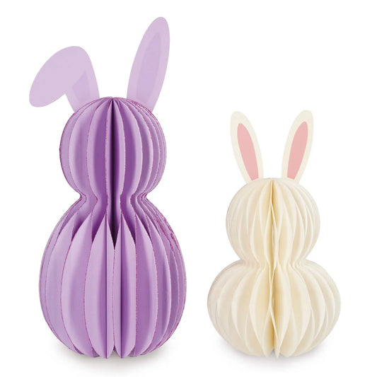 LEGAMI - Set di 2 Coniglietti Pieghevoli in Carta Hoppy Easter