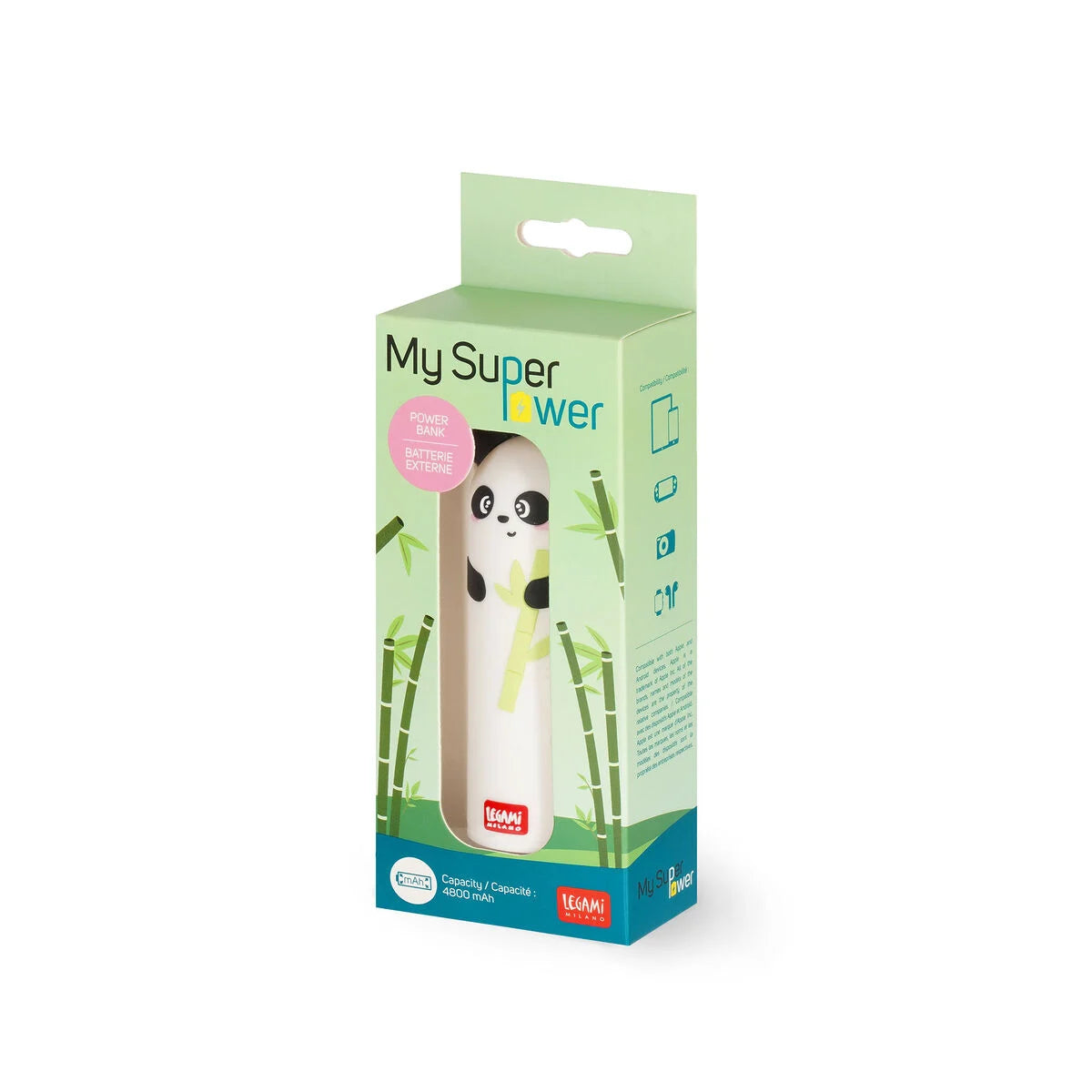 LEGAMI - Caricabatteria Portatile Panda My Super Power
