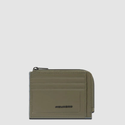 PIQUADRO - Portamonete e Portacarte Verde