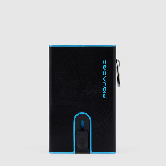 PIQUADRO - Portafoglio Compatto Con Portamonete Nero