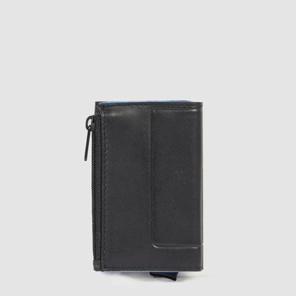 PIQUADRO - Portacarte Con Portamonete Nero