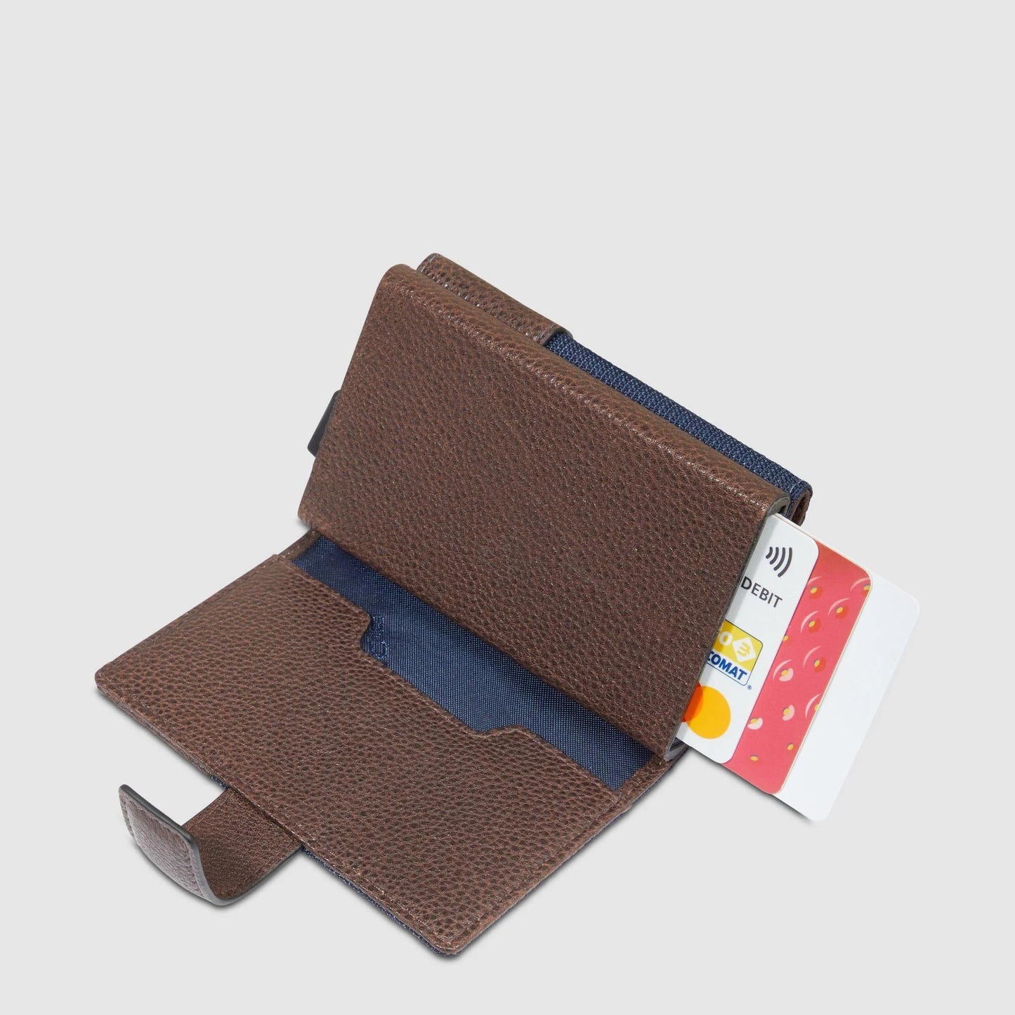 PIQUADRO - Portacarte Automatico Blu