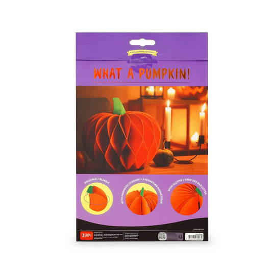 LEGAMI - Zucca di Halloween Pieghevole In Carta What A Pumpkin!