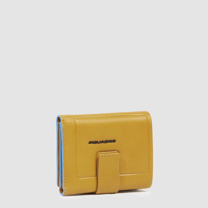 PIQUADRO - Portafoglio Con Porta Monete Giallo
