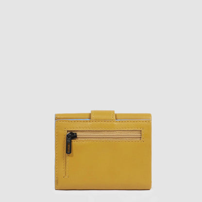 PIQUADRO - Portafoglio Con Porta Monete Giallo