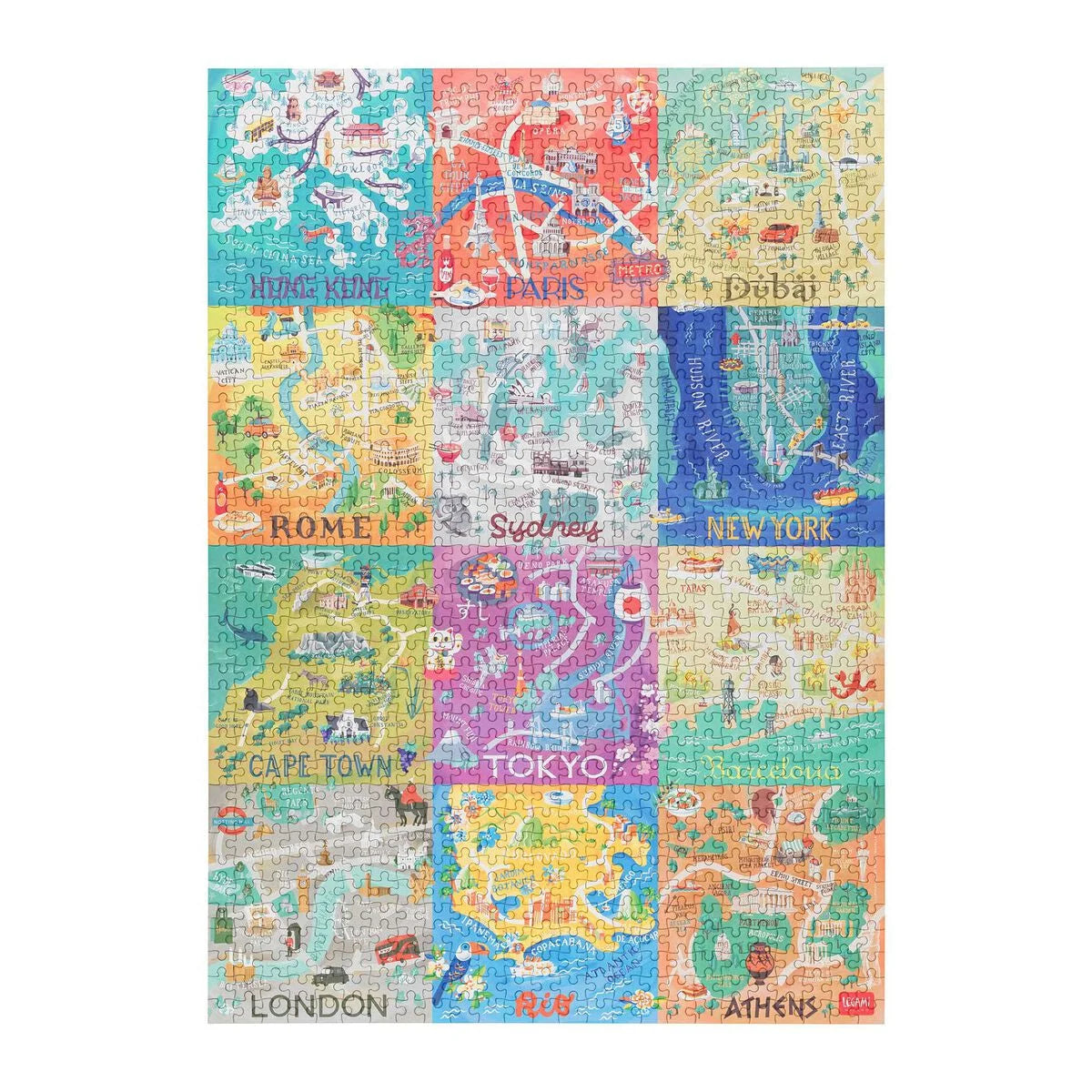 LEGAMI - Puzzle da 1000 Pezzi Cities