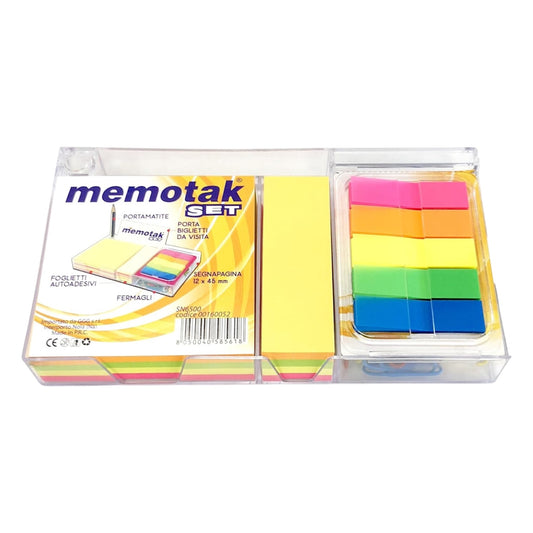 MEMOTAK SET DA SCRIVANIA - Basetta Con Accessori