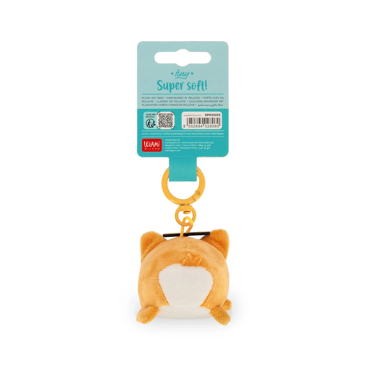 LEGAMI - Portachiavi Di Peluche Corgi Tiny Super Soft!