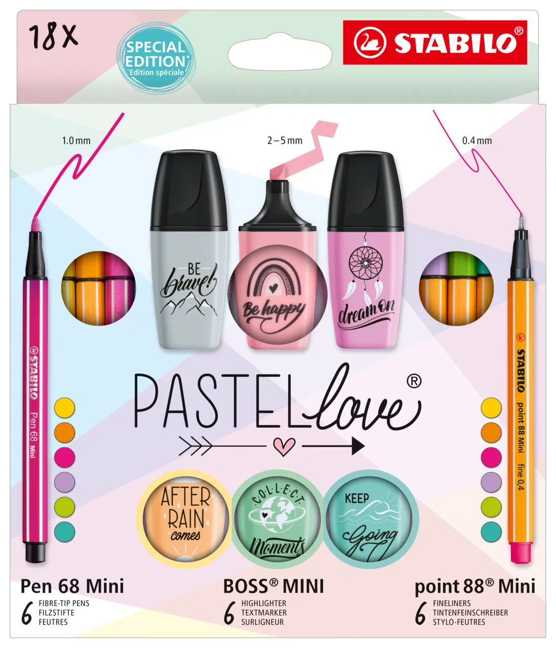 STABILO SET PASTELLOVE - 18 Pz
