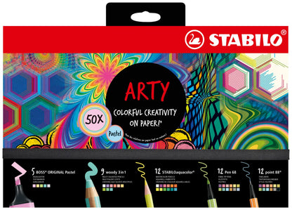 STABILO CREATIVE SET ARTY - 50pz. Pastel