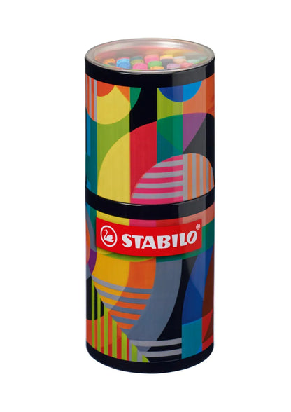 STABILO PEN 68 ARTY - 45 Pennarelli Con Porta Pennarelli In Metallo