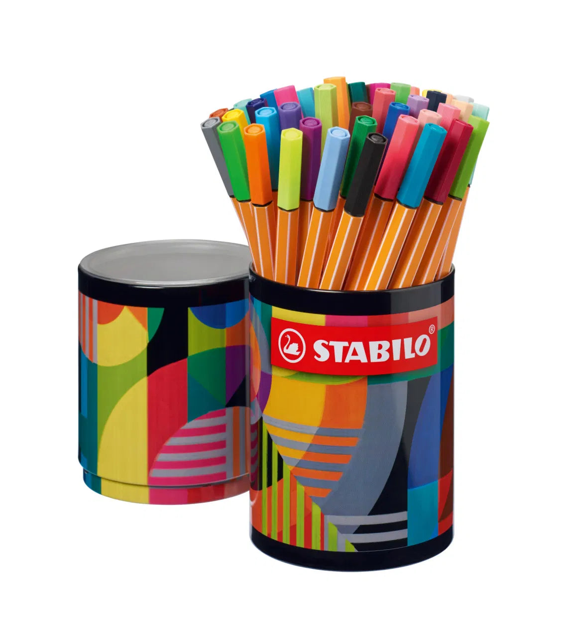 STABILO POINT 88 ARTY - Penna Fineliner Con Portapenne In Metallo 45 Pz