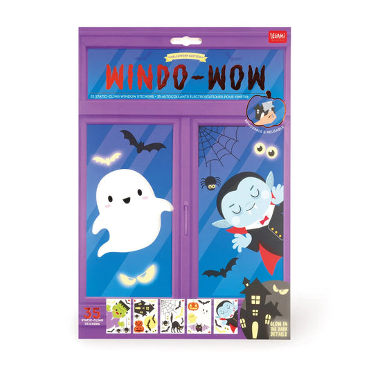 LEGAMI -Set 35 Adesivi Elettrostatici per Finestra Windo Wow